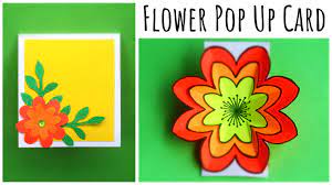 How to make a 3d flower pop up card | very easy and simple steps to make a pop up card with paper |background music : Flower Pop Out Card Easy Pop Up Card Tutorial Handmade Greetings