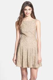 Nicole Miller Foiled Lace Fit Flare Dress By Nicole Miller On Nordstrom Rack Dresses Fit Flare Dress Nordstrom Dresses