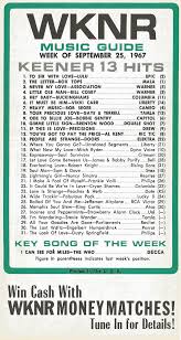 Wknr Top 31 Detroit Keener Hits This Week 09 1967