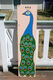 Custom Peacock Growth Chart Board By Hbbeanstalk On Etsy