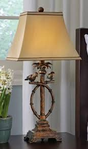 Tropical Antique Look Bird Table Lamp From Collections Etc British Colonial Decor Lamp Decorative Table Lamps