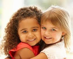 Black And White Kids Hugging Each Other Two Girls Hugging Each Other Kids Hugging Toddler Development Baby Face