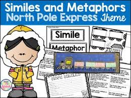 Similes And Metaphors With The North Pole Express Similes And Metaphors Metaphor Activities North Pole Express