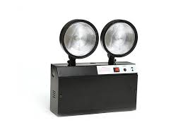 Black 3 Hours Operation Twin Spot Led Emergency Light Led Emergency Lights Emergency Lighting Led