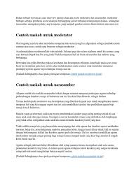 Metode ini cocok untuk mereka yang memiliki daya ingat tinggi, topik pidatonya. Contoh Teks Moderator Dalam Diskusi Mudah