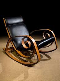 George Mulhauser Y038 Bent Laminated Wood And Leather Rocking Chair For Plycraft C1965 Sillas Modernas Sillas Mesedoras Sillas Diseno