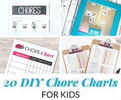 Here are three free printable blank chore charts. 20 Diy Chore Charts For Kids Mommy Moment