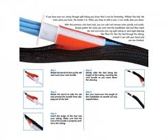 High temperature black wire harness tubing / sheathing / sleeving. Wire Loom Installation Tools