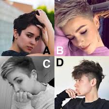 Pioneered by celebrities like miley cyrus, this style attracts many who want to make a statement that embraces the strength of masculinity with. Which Haircut Looks The Most Androgynous I Ve Had The D Haircut Before But I M Wondering If One Of The Others Would Be More Neutral Nonbinary
