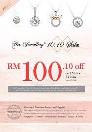 Swarovski sale 2018, up to 50% off, while stock lasts. Her Jewellery Malaysia Posts Facebook