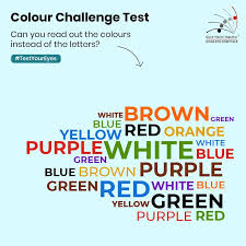 Colour Challenge Can You Read Out Loud The Colours Of The Word Instead Of The Word Itself Take The Challenge To Find O How To Find Out Color Green And Purple