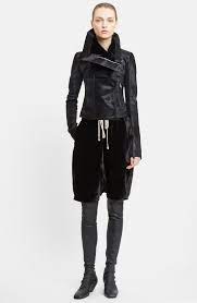 Rick Owens Classic Genuine Calf Hair Biker Jacket Nordstrom Jackets Rick Owens Jacket Biker Jacket
