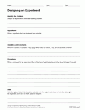 Plants grow best in blue light. Designing An Experiment Printable 6th 12th Grade Teachervision