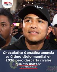 🔴 Chocolatito anuncia su última batalla en 2026 Román “Chocolatito”  González confirmó que buscará un último título mundial antes de retirarse.  A sus 38 años, la leyenda del boxeo nicaragüense reconoce su