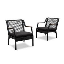 Real Flame 9703 Black Outdoor Furniture Lounge Chair Outdoor Outdoor Furniture Chairs