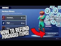 Due to an issue discovered with the self refund feature, we'll be disabling it until we create a fix and make some usability improvements to the system. How To Refund Skins For V Bucks Fortnite Battle Royale Free V Bucks Youtube Fortnite Battle Xbox One