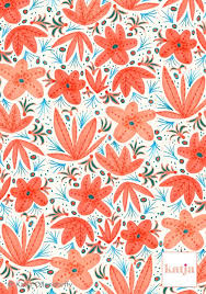 A Happy Design For The New Year C Katja Ollendorff Tropical Fabric Prints Hand Painted Fabric Surface Pattern Design