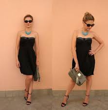 Little Black Dress Local Market In Dresses Turquoise Necklace H H In H Jewelry Strappy Sandals Asos Asos Aso Stylish Outfits Outfits Little Black Dress