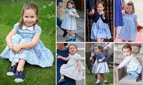 Buy 1 get 1 $1, display_messaging: How Kate Middleton Dresses Princess Charlotte In Identical Blue Smocks Daily Mail Online