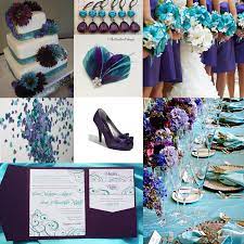 Aqua Purple Wedding Inspiration Really Like These Colors Together But I Would Do More Of A Purple Wedding Theme Teal Wedding Colors Wedding Colors Purple