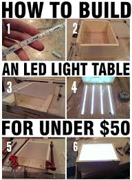 How To Build An Led Light Table With Wood Led Strips Easy Woodworking Projects Light Table Wood Diy