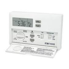 Press the hold key for at least 2 seconds. Lux Tx500e 5 2 Day Programmable Smart Temp Heating Cooling Thermostat Supplyhouse Com