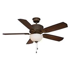 Home Decorators Collection Blanchard 52 In Indoor Dark Walnut Ceiling Fan With Light Kit Ag925 Dw The Home Depot Ceiling Fan With Light Ceiling Fan Bronze Ceiling Fan
