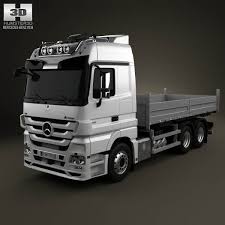 3d Model Of Mercedes Benz Actros Flatbed 2011 Camiones Mercedez Benz Partes De La Misa