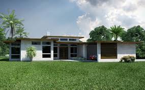 A dynamic angled roofline welcomes you to this modern ranch house plan. Modern House Plans Ranch Design For Home
