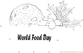 Celebrating Food Day Connect The Dots Worksheet Santa Coloring Pages Pokemon Coloring Pages Printable Coloring Pages