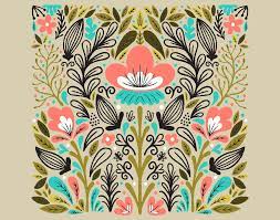 Decorative repeating ornament, series of floral and decorative seamless pattern. Symmetrical Floral Pattern 227365 Vector Art At Vecteezy