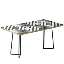 Free shipping $150+ for anthroperks members every day. Black White Modern Greek Diamonds Pattern Coffee Table Dana Du Design