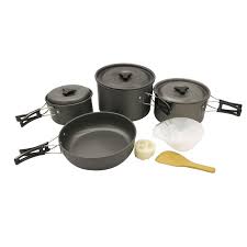 4 5 Persons Outdoor Camping Cooking Set Cookware Non Stick Pots Pans Tableware Hiking Picnic Bowl P Camping Cooking Set Camping Picnic Camping Cooking Utensils
