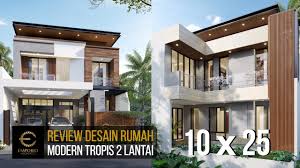 Siap bantu desain seluruh indonesia dan bangun properti untuk wilayah surabaya dan jakarta Mr Steven Modern Style House 2 Floors Design Surabaya