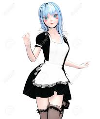 Every week they publish japanese anime tv rankings within japan's kanto region (this includes tokyo). 3d Sexy Anime Japanese Anime Girl Big Eyes Short Black Dress Dark Stockings Cartoon Comics Sketch Drawing Manga Design Maid Fetish Uniform Conceptual Fashion Art Render Illustration For Popsocket Lizenzfreie Fotos Bilder Und Stock Fotografie