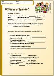 Adverbs of manner arbeitsblatt : Adverbs Of Manner Pre Intermediate Worksheet