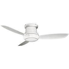 The voltage is 120 volts. Minka Aire 52 Concept Ii White Wet Rated Flushmount Led Ceiling Fan Target