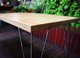 Use an exterior latex wood primer outdoors, varnish: Ply Table Top Google Search Plywood Table Plywood Coffee Table Plywood Kitchen