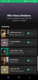 Spotify ist ein kommerzielles internationales webportal aus schweden,. Rm Inspired Recommendations Rm S Spotify Update Rm Army Amino