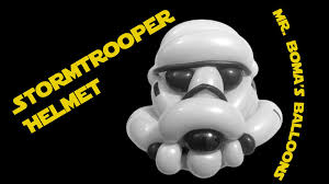 Stormtrooper Helmet Balloon Animal Tutorial By Mr Boma S Balloons Star Wars Balloons Balloon Animals Balloons