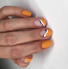 Pin En Decoracion De Unas Naranja