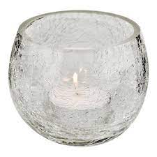 From a coloured candle votive for tealights, to candleholders for memorable wedding gifts gurasu. Crackle Glass Candle Holder