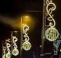 Outdoor 2D Fancy Motif Pole Motif Light for Christmas ...