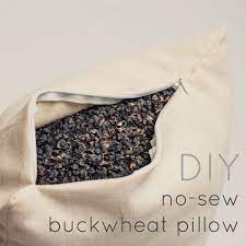 Diy No Sew Buckwheat Pillow Buckwheat Pillow Buckwheat Hull Pillow Buckwheat Hulls