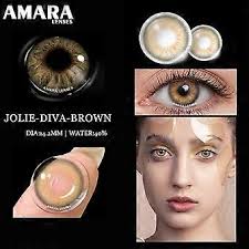 2pcs Natural Color BROWN Contact Lenses for Eyes Soft Beauty Contact Lenses  Eye Cosmetic Color BROWN Lens Eye Makeup