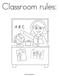 Use these images to quickly print coloring pages. Classroom Rules Coloring Page Twisty Noodle