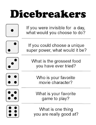 And teacher friends, you can still use printable games, which are great visuals for our little learners too. Dicebreakers Ice Breakers Using Dice Team Meeting Ideas Ice Breakers Icebreakers For Kids