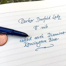 I'm always searching for something that's a little different and jetpens recently started carrying small trial size bottles of many diamine inks, and i've been trying. Ministry Of Plenty Parker Lady Duofold Parker 17 Super Diamine