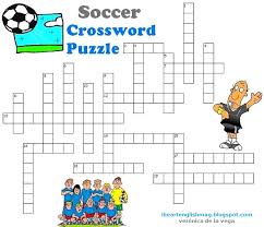 Some of our crossword puzzles are updated daily, while others are altered weekly. I Heart English Soccer Crossword Puzzle