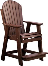 Luxcraft Counter Height Recycled Plastic Adirondack Balcony Chair Lead Time To Ship 14 Weeks Balcony Chairs Adirondack Chair Comfortable Dining Chairs